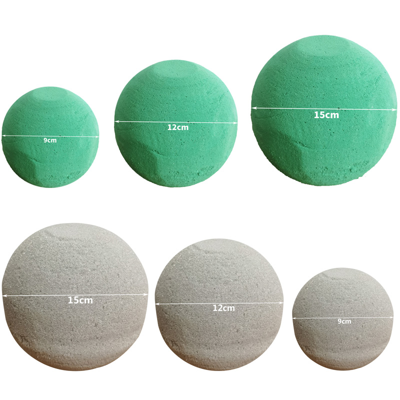 Floral Foam Oasis - 1pc 9/12/15cm runder Blumen schaum block