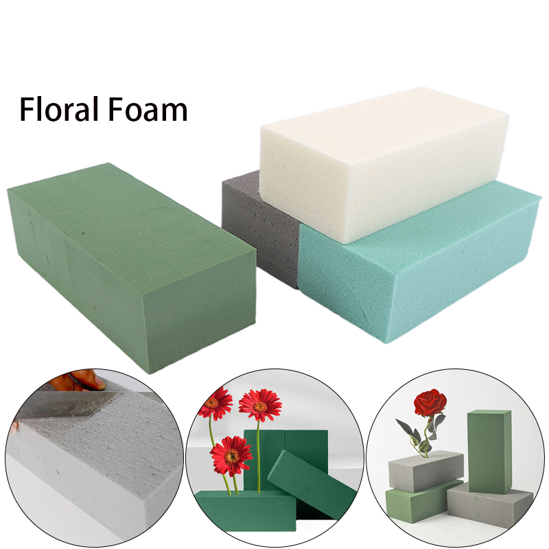 Floral Foam Oasis - Quadratische, trockene, florale Schaumstoffsteine, absorbieren Wasser,