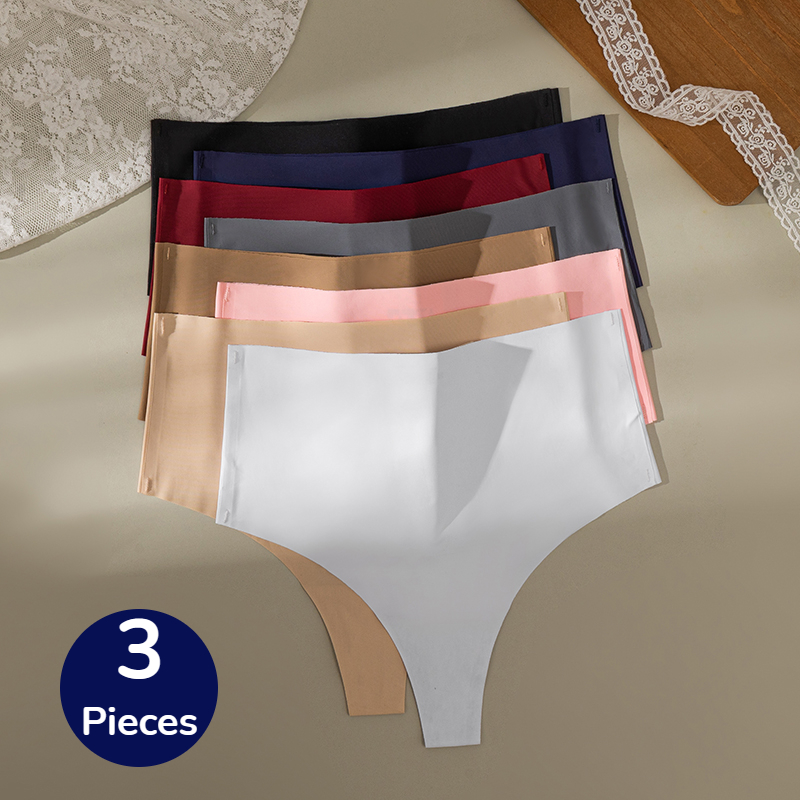 Ribbon Wired Satin - BZEL 3 Teile/satz Damen Höschen Hohe