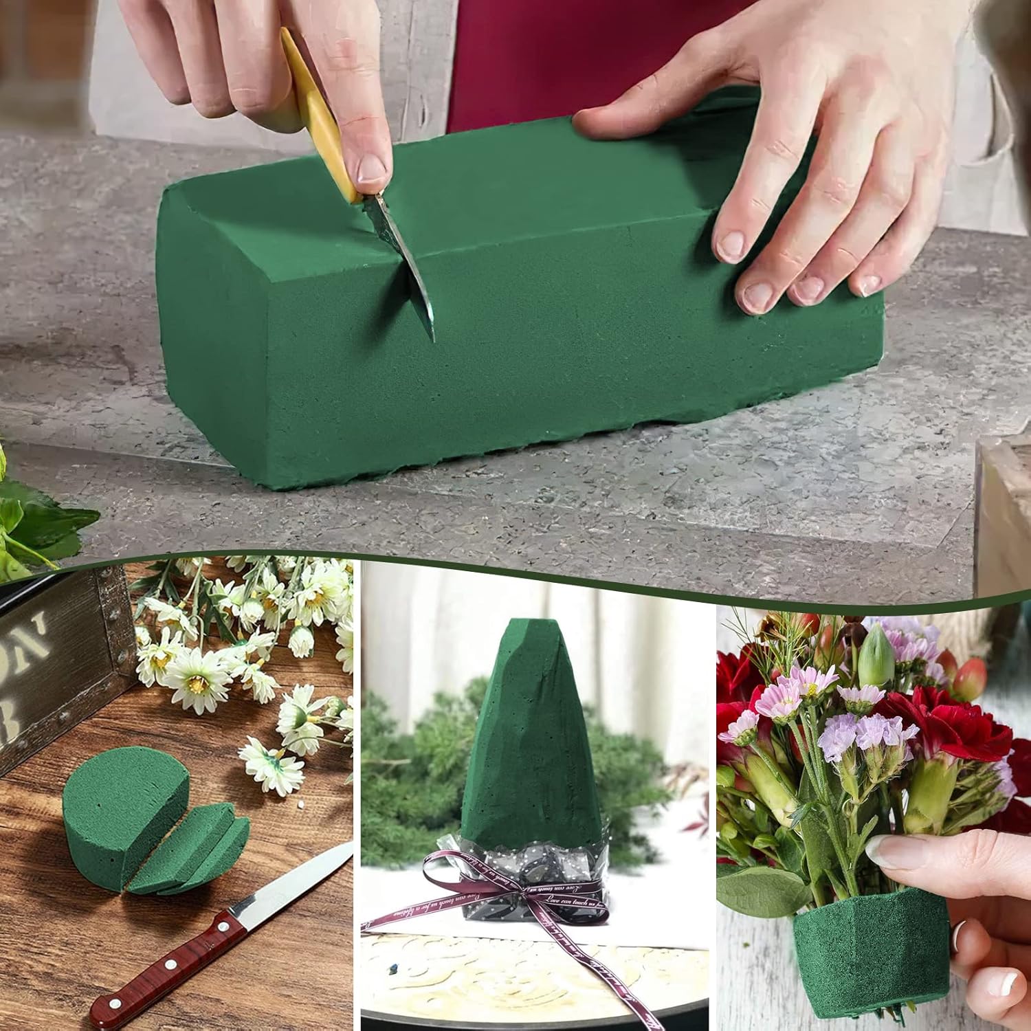 Floral Foam Oasis - Blumenschaum-Block DIY Blumenarrangement Schwamm Trockene und